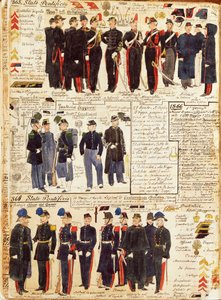 Verschiedene Uniformen der Päpstlichen Staaten von Quinto Cenni