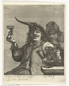 Trinkender Mann von Quirin Boel