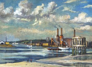 Ebbe in Deptford von RCD Lowry