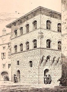 Haus aus dem 14. Jahrhundert, Florenz, Italien, aus 