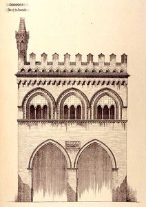 Palast der Rechtsgelehrten, Cremona, Italien, erbaut 1292, aus 