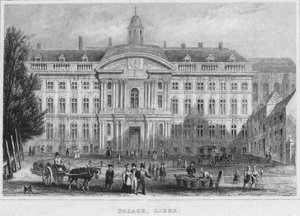 Palast, Lüttich, 1850
