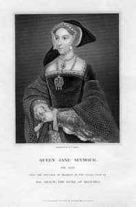 Jane Seymour, dritte Frau und Königin von Heinrich VIII. von England, 1823 von R. Cooper