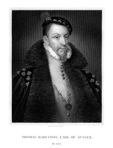 Thomas Radclyffe, 3. Earl of Sussex, Lord-Lieutenant von Irland, 1823 von R. Cooper