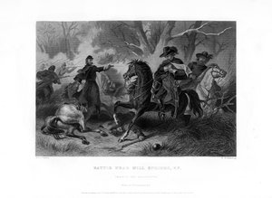 Tod von General Felix Zollicoffer, Schlacht von Mill Springs, Kentucky, 19. Januar 1862, 1862-1867 von R. Dudensing