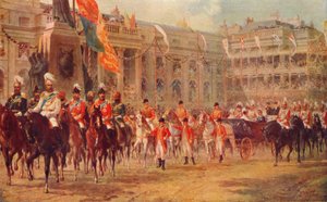 Die Jubiläumsprozession der Königin auf dem Weg zur Westminster Abbey, 21. Juni 1887, 1906