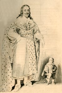 Jeffery Hudson, 30 Jahre alt, 18 Zoll groß. Zwerg von König Karl I., 1821