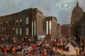 Die königliche Post startet vom General Post Office, London, 1830, 1927