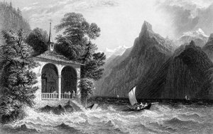 Tellskapelle, Vierwaldstättersee, Schweiz, 1836