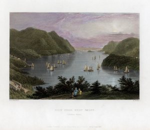 Der Hudson River von West Point aus gesehen, USA, 1837