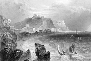 Die Küste bei Hastings, East Sussex