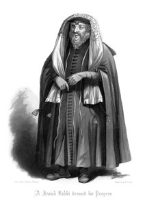 Ein jüdischer Rabbi im Gebet