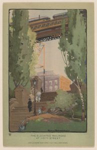 Die Hochbahn an der 110. Straße von Rachael Robinson Elmer