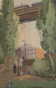 Die Hochbahn an der 110th Street, 1914 von Rachael Robinson Elmer