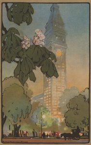 Der Metropolitan Tower an einem Sommerabend von Rachael Robinson Elmer