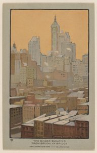 Das Singer Building von der Brooklyn Bridge