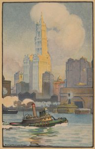 Das Woolworth Building von der Fähre