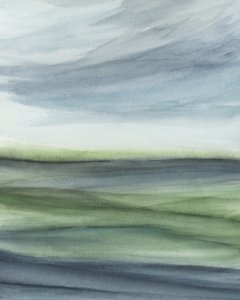 Neblige Horizontlandschaft von Rachel Elise