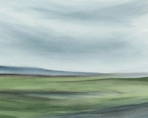 Serene grüne Landschaft von Rachel Elise