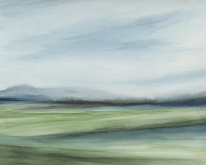 Ruhiger grüner Horizont von Rachel Elise