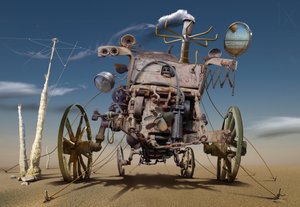 Steampunk-Wüstenmaschine