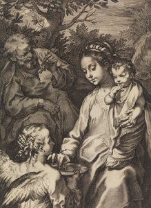 Die Heilige Familie mit der Breischüssel von Raffaello Guidi