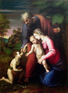 Heilige Familie mit Johannes dem Täufer, 1513-14