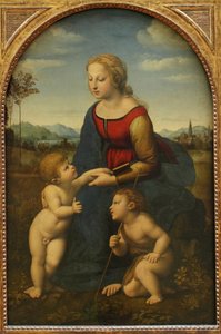 Madonna und Kind mit Johannes dem Täufer La belle jardinière von Raffaello Sanzio Raphael