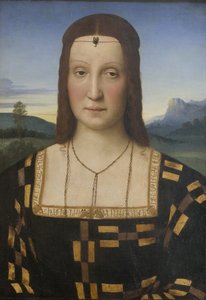 Porträt von Elisabetta Gonzaga 1471-1526 von Raffaello Sanzio Raphael