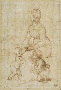 Studie für La belle jardinière, ca. 1506-1507 von Raffaello Sanzio Raphael