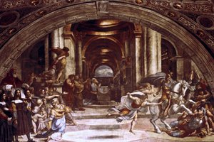 Die Vertreibung des Heliodorus aus dem Tempel, 1512-1514