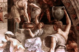Das Feuer im Borgo (Detail), 1514 von Raffaello Sanzio Raphael