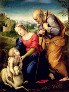 Die Heilige Familie mit einem Lamm, 1507 von Raffaello Sanzio Raphael