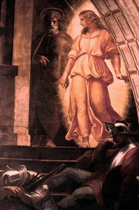 Die Befreiung des Heiligen Petrus (Detail), 1514 von Raffaello Sanzio Raphael