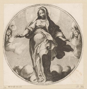 Maria in den Wolken