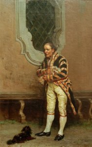 Herrschaftlicher Lakai mit Hunden von Raffaelo Tancredi