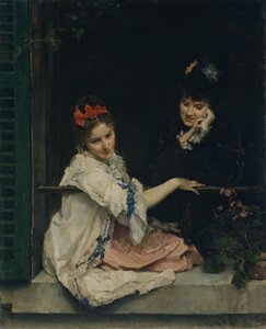 Mädchen am Fenster, ca. 1875