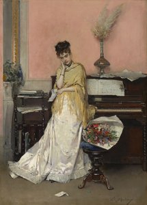 Träumerei - Der Brief, 1870er von Raimundo de Madrazo y Garreta