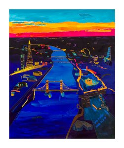 Sonnenuntergang über London, 2020