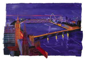 Westminster bei Nacht, 2022