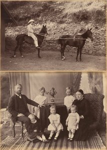 Captain H.S. Rawhinson (recto); Mr. Robert Holtz und Familie (verso)