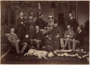 Seine Eminenz, der Oberbefehlshaber, und seine Gesellschaft, Shimla von Raja Deen Dayal