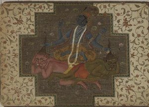 Folio 47.110/69 Vishnu tötet die Dämonen Madhu und Kaitabha, aus dem 