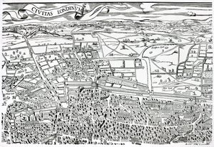 Detail von London nördlich der Stadt aus Civitas Londinium