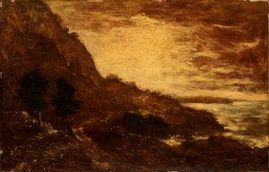 Sonnenuntergang, Navarro Ridge, Kalifornische Küste von Ralph Albert Blakelock