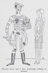 Illustration für "But Gentlemen Marry Brunettes" von Anita Loos (Lithografie)