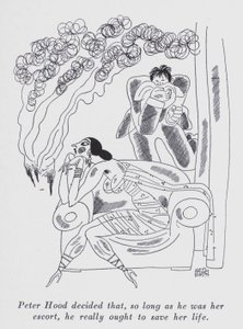 Illustration für "But Gentlemen Marry Brunettes" von Anita Loos von Ralph Barton