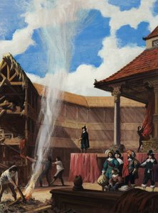 Puritaner zerstören ein Theater