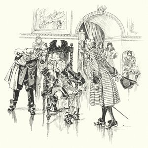 Der Empfang eines großen Mannes (Gravur) von Ralph Cleaver