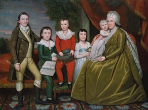 Mrs. Noah Smith und ihre Kinder, 1798